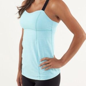 Lululemon Athletica Run Catch Me Tank Top Light Blue Size 4